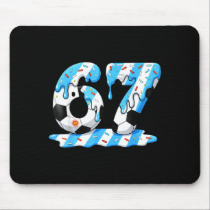 Voetbal 67 Argentinië Vlag Zes Zeven Grappig Gen A Muismat