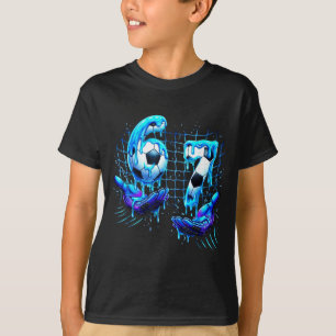 Voetbal 67 Kinderen Ijs Druppel Grappig Zes Zeven  T-shirt