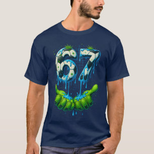 Voetbal 67 Si Seven 6 7 Grappige Gen Alpha Meme Dr T-shirt
