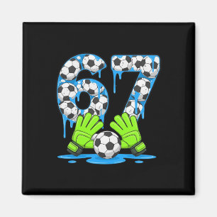 Voetbal 67 Six Seven Gen Alpha Meme Druppel 67 Ijs Magneet