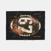 Voetbal 67 Zes Zeven Alpha Bargoens 6 7 Meme Kinde Fleece Deken (Voorkant (Horizontaal))