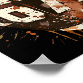 Voetbal 67 Zes Zeven Alpha Slaang 6 7 Meme Kindere Poster (Hoek)