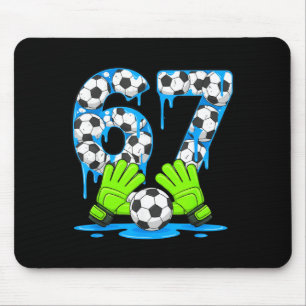 Voetbal 67 Zes Zeven Gen Alpha Meme Drip 67 Ijs Cr Muismat