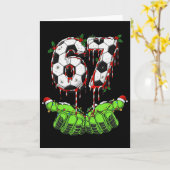 Voetbal 67 Zes Zeven Grappig Gen Alpha Meme Drip C Kaart (Gele Bloem)