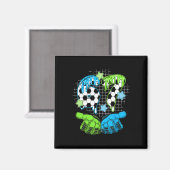 Voetbal 67 Zes Zeven Grappig Gen Alpha Meme Drip _ Magneet (Voorkant / Achterkant)