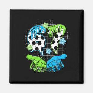 Voetbal 67 Zes Zeven Grappig Gen Alpha Meme Drip _ Magneet