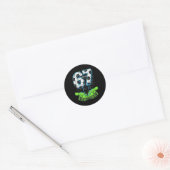 Voetbal 67 Zes Zeven Grappig Gen Alpha Meme Drip Ronde Sticker (Envelop)