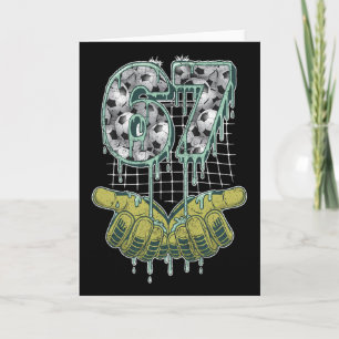 Voetbal 67 Zes Zeven Grappige Gen Alpha Meme _2  Kaart