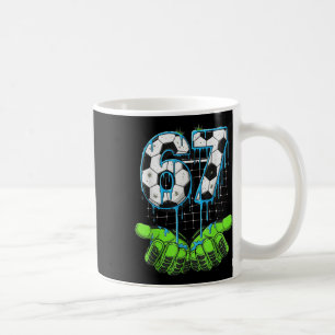 Voetbal 67 Zes Zeven Grappige Gen Alpha Meme Drip Koffiemok