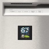 Voetbal 67 zes zeven grappige gen alpha meme drip magneet (Insitu (Vaatwasser))