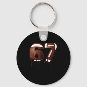 Voetbal 67 Zes Zeven Grappige Gen Alpha Meme Drip  Sleutelhanger