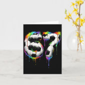 Voetbal 67 Zes Zeven Grappige Gen Alpha Meme Regen Kaart (Gele Bloem)