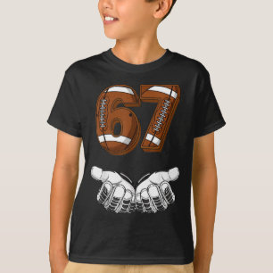 Voetbal 67 Zes Zeven Grappige Gen Alpha Meme  T-shirt