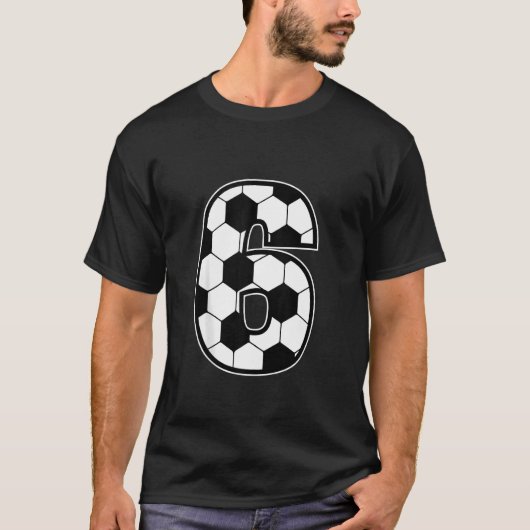 Voetbal 6 jaar oude Voetbal T-shirt (Voorkant)
