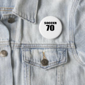 Voetbal 70 Voetbal Ronde Button 5,7 Cm (In situ)