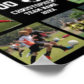 Voetbal 7 foto collage teamnaam poster (Hoek)