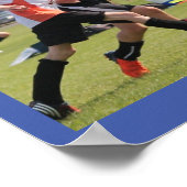 Voetbal 7 fotocollage - Naam, team, aantal jaar Poster (Hoek)