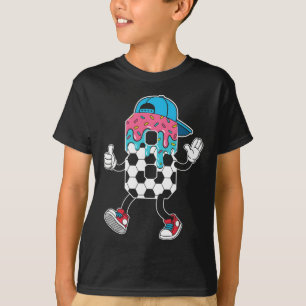 Voetbal 8 Jaar Oud Ijs Drip Jeugd 8e Verjaardag T-shirt