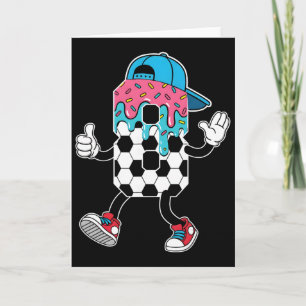 Voetbal 8 Jaar Oude Ijs Drip Jeugd 8e Verjaardag Kaart