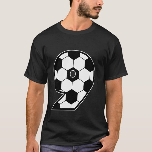 Voetbal 9 jaar oude Voetbal T-shirt (Voorkant)