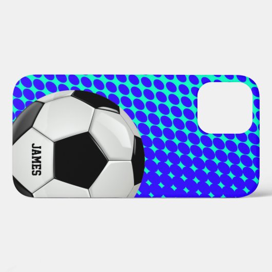 Voetbal aangepast Case-Mate iPhone case (Achterkant (horizontaal))