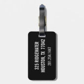 voetbal Aangepast monogram aangepast Label Bagagelabel (Achterkant verticaal)