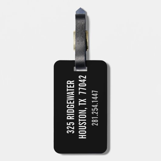 voetbal Aangepast monogram aangepast Label Bagagelabel (Achterkant verticaal)