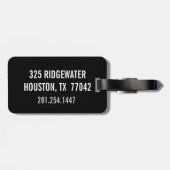 voetbal Aangepast monogram aangepast Label Bagagelabel (Achterkant horizontaal)