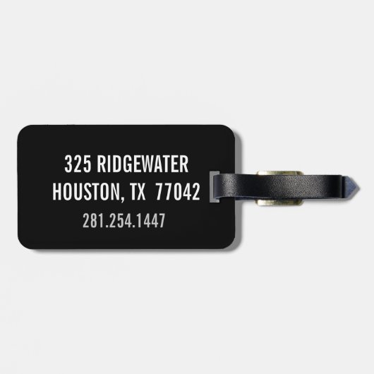 voetbal Aangepast monogram aangepast Label Bagagelabel (Achterkant horizontaal)