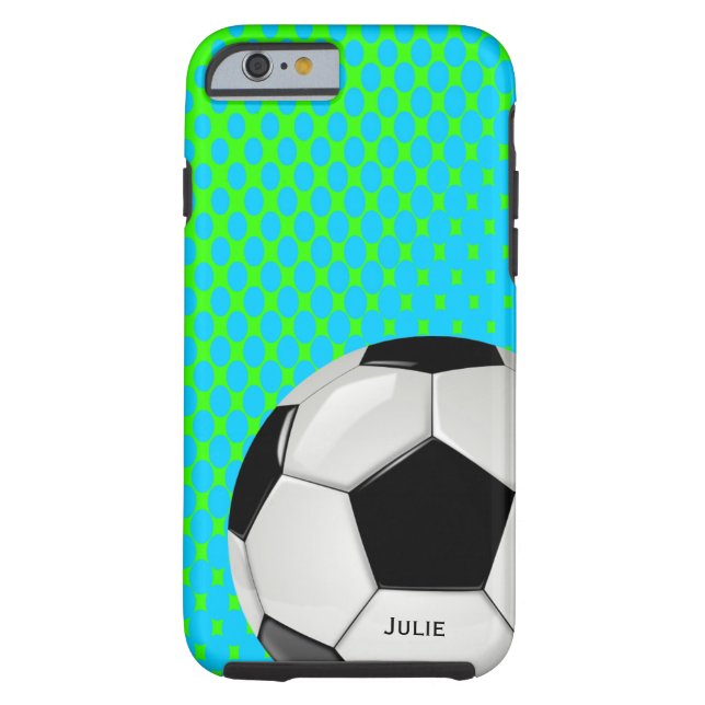 Voetbal aangepaste iPhone 6-hoesje Case-Mate iPhone Case (Achterkant)
