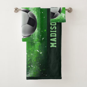 Voetbal Aangepaste naam Bad Handdoek