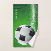 Voetbal Aangepaste naam Bad Handdoek (Handdoek)