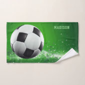 Voetbal Aangepaste naam Bad Handdoek (Handdoek)
