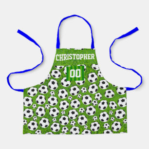 Voetbal & Aangepaste naam kinder Apron Schort