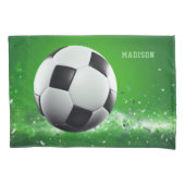 Voetbal Aangepaste naam Kussensloop (Voorkant)