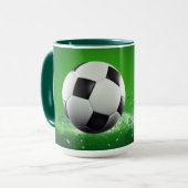 Voetbal Aangepaste naam Mok (Voorkant links)