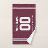 Voetbal aangepaste naam & nummer op rug, teamcadea handdoek (Handdoek)
