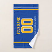 Voetbal aangepaste naam & nummer op rug, teamcadea handdoek (Handdoek)