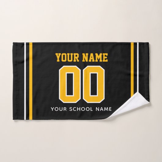 Voetbal aangepaste naam & nummer op rug, teamcadea handdoek (Handdoek)