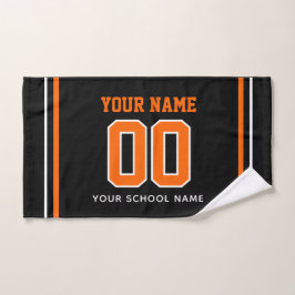 Voetbal aangepaste naam & nummer op rug, teamcadea handdoek