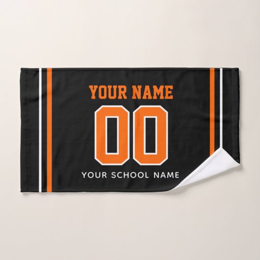 Voetbal aangepaste naam & nummer op rug, teamcadea handdoek (Handdoek)