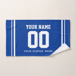 Voetbal aangepaste naam & nummer op trui, teamcade handdoek