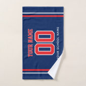 Voetbal aangepaste naam & rugnummer, teamcadeau handdoek (Handdoek)