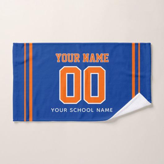 Voetbal aangepaste naam & rugnummer, teamcadeau handdoek (Handdoek)
