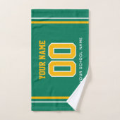 Voetbal aangepaste naam & rugnummer, teamcadeau handdoek (Handdoek)