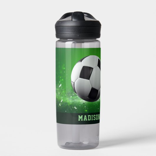 Voetbal Aangepaste naam Waterfles (Voorkant)