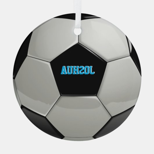 Voetbal aangepaste structuur Ornament (Achterkant)