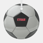 Voetbal aangepaste structuur Ornament (Voorkant)