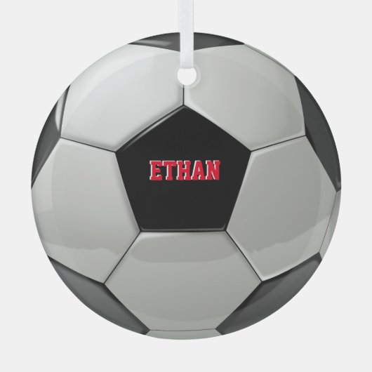 Voetbal aangepaste structuur Ornament (Voorkant)