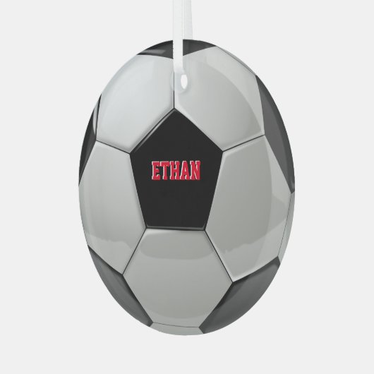 Voetbal aangepaste structuur Ornament (Voorkant links)